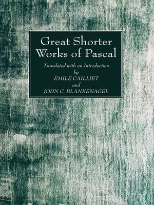 cover image of Great Shorter Works of Pascal